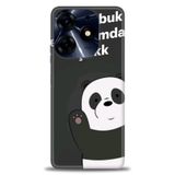 Phoenix Cep Kılıf HD Baskılı Kılıf + SERAMİK TAM KAPLAYAN EKRAN KORUYUCU 156 Beyaz - Siyah Tecno Spark 10 Pro ile uyumlu