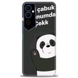 Phoenix Cep Kılıf HD Baskılı Kılıf + SERAMİK TAM KAPLAYAN EKRAN KORUYUCU 156 Beyaz Tecno Pova Neo 2 ile uyumlu