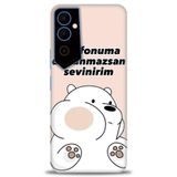 Phoenix Cep Kılıf HD Baskılı Kılıf + SERAMİK TAM KAPLAYAN EKRAN KORUYUCU 158 Beyaz - Altın - Siyah Tecno Pova Neo 2 ile uyumlu