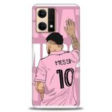 Phoenix Cep Kılıf HD Baskılı Kılıf + SERAMİK TAM KAPLAYAN EKRAN KORUYUCU 16 Beyaz - Kahverengi Oppo Reno 7 ile uyumlu