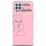 Phoenix Cep Kılıf HD Baskılı Kılıf + SERAMİK TAM KAPLAYAN EKRAN KORUYUCU 162 Siyah - Gül Oppo A73 ile uyumlu