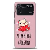Phoenix Cep Kılıf HD Baskılı Kılıf + SERAMİK TAM KAPLAYAN EKRAN KORUYUCU 165 Beyaz Ahşap Xiaomi Poco M4 Pro 4G ile uyumlu