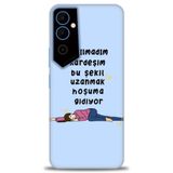 Phoenix Cep Kılıf HD Baskılı Kılıf + SERAMİK TAM KAPLAYAN EKRAN KORUYUCU 169 Beyaz - Mavi Tecno Pova Neo 2 ile uyumlu
