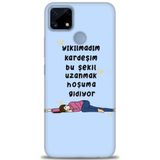 Phoenix Cep Kılıf HD Baskılı Kılıf + SERAMİK TAM KAPLAYAN EKRAN KORUYUCU 169 Siyah - Bordo Realme C25S ile uyumlu
