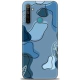 Phoenix Cep Kılıf HD Baskılı Kılıf + SERAMİK TAM KAPLAYAN EKRAN KORUYUCU 172 Beyaz - Mor Realme 6i ile uyumlu