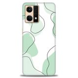 Phoenix Cep Kılıf HD Baskılı Kılıf + SERAMİK TAM KAPLAYAN EKRAN KORUYUCU 175 Beyaz - Sarı Oppo Reno 7 ile uyumlu