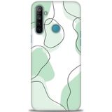 Phoenix Cep Kılıf HD Baskılı Kılıf + SERAMİK TAM KAPLAYAN EKRAN KORUYUCU 175 Beyaz - Sarı Realme 6i ile uyumlu