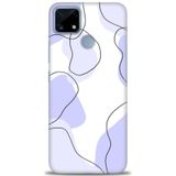 Phoenix Cep Kılıf HD Baskılı Kılıf + SERAMİK TAM KAPLAYAN EKRAN KORUYUCU 178 Beyaz - Altın Realme C25S ile uyumlu