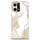 Phoenix Cep Kılıf HD Baskılı Kılıf + SERAMİK TAM KAPLAYAN EKRAN KORUYUCU 179 Beyaz - Turkuaz - Fuşya Oppo Reno 7 ile uyumlu