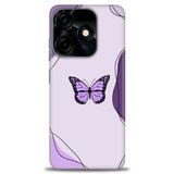 Phoenix Cep Kılıf HD Baskılı Kılıf + SERAMİK TAM KAPLAYAN EKRAN KORUYUCU 182 Beyaz - Kahverengi Tecno Spark 10 Pro 4G ile uyumlu