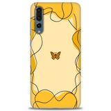 Phoenix Cep Kılıf HD Baskılı Kılıf + SERAMİK TAM KAPLAYAN EKRAN KORUYUCU 184 Beyaz Desenli Huawei P20 Pro ile uyumlu