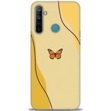Phoenix Cep Kılıf HD Baskılı Kılıf + SERAMİK TAM KAPLAYAN EKRAN KORUYUCU 188 Beyaz - Altın - Siyah Realme 5i ile uyumlu