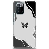 Phoenix Cep Kılıf HD Baskılı Kılıf + SERAMİK TAM KAPLAYAN EKRAN KORUYUCU 190 Siyah - Gold Xiaomi Poco X3 GT ile uyumlu