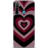 Phoenix Cep Kılıf HD Baskılı Kılıf + SERAMİK TAM KAPLAYAN EKRAN KORUYUCU 191 Beyaz - Gri Realme 5i ile uyumlu