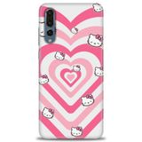 Phoenix Cep Kılıf HD Baskılı Kılıf + SERAMİK TAM KAPLAYAN EKRAN KORUYUCU 193 Siyah - Beyaz Huawei P20 Pro ile uyumlu