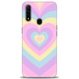 Phoenix Cep Kılıf HD Baskılı Kılıf + SERAMİK TAM KAPLAYAN EKRAN KORUYUCU 198 Siyah - Bordo Oppo A31 ile uyumlu