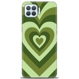 Phoenix Cep Kılıf HD Baskılı Kılıf + SERAMİK TAM KAPLAYAN EKRAN KORUYUCU 200 Siyah - Açık Kırmızı Oppo A73 ile uyumlu