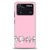 Phoenix Cep Kılıf HD Baskılı Kılıf + SERAMİK TAM KAPLAYAN EKRAN KORUYUCU 214 Beyaz Ahşap Xiaomi Poco M4 Pro 4G ile uyumlu