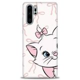Phoenix Cep Kılıf HD Baskılı Kılıf + SERAMİK TAM KAPLAYAN EKRAN KORUYUCU 217 Beyaz Çicek Desenli Huawei P30 Pro ile uyumlu
