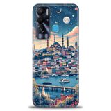 Phoenix Cep Kılıf HD Baskılı Kılıf + SERAMİK TAM KAPLAYAN EKRAN KORUYUCU 223 Beyaz - Kalp Tecno Pova Neo ile uyumlu