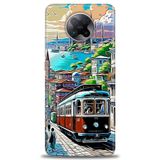 Phoenix Cep Kılıf HD Baskılı Kılıf + SERAMİK TAM KAPLAYAN EKRAN KORUYUCU 225 Siyah - Bordo Xiaomi Poco F2 Pro ile uyumlu