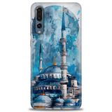 Phoenix Cep Kılıf HD Baskılı Kılıf + SERAMİK TAM KAPLAYAN EKRAN KORUYUCU 228 Beyaz - Turkuaz - Fuşya Huawei P20 Pro ile uyumlu