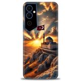 Phoenix Cep Kılıf HD Baskılı Kılıf + SERAMİK TAM KAPLAYAN EKRAN KORUYUCU 229 Beyaz - Turuncu Tecno Pova Neo 2 ile uyumlu
