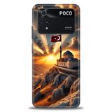 Phoenix Cep Kılıf HD Baskılı Kılıf + SERAMİK TAM KAPLAYAN EKRAN KORUYUCU 229 Siyah - Fuşya Xiaomi Poco M4 Pro 4G ile uyumlu