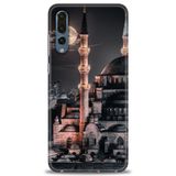 Phoenix Cep Kılıf HD Baskılı Kılıf + SERAMİK TAM KAPLAYAN EKRAN KORUYUCU 230 Beyaz - Yeşil Huawei P20 Pro ile uyumlu