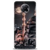 Phoenix Cep Kılıf HD Baskılı Kılıf + SERAMİK TAM KAPLAYAN EKRAN KORUYUCU 230 Siyah - Gül Xiaomi Poco F2 Pro ile uyumlu