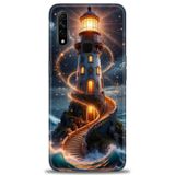 Phoenix Cep Kılıf HD Baskılı Kılıf + SERAMİK TAM KAPLAYAN EKRAN KORUYUCU 232 Beyaz - Yıldız Oppo A31 ile uyumlu