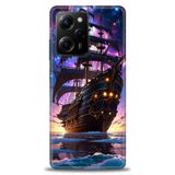 Phoenix Cep Kılıf HD Baskılı Kılıf + SERAMİK TAM KAPLAYAN EKRAN KORUYUCU 236 Beyaz - Siyah Xiaomi Poco X5 Pro 5G ile uyumlu