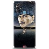 Phoenix Cep Kılıf HD Baskılı Kılıf + SERAMİK TAM KAPLAYAN EKRAN KORUYUCU 24 Siyah Oppo A15 ile uyumlu