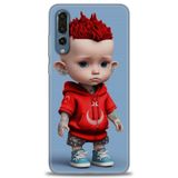 Phoenix Cep Kılıf HD Baskılı Kılıf + SERAMİK TAM KAPLAYAN EKRAN KORUYUCU 242 Siyah - Beyaz Huawei P20 Pro ile uyumlu