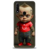 Phoenix Cep Kılıf HD Baskılı Kılıf + SERAMİK TAM KAPLAYAN EKRAN KORUYUCU 244 Siyah - Beyaz - Gri Oppo A31 ile uyumlu