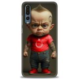 Phoenix Cep Kılıf HD Baskılı Kılıf + SERAMİK TAM KAPLAYAN EKRAN KORUYUCU 244 Siyah - Beyaz - Yeşil Huawei P20 Pro ile uyumlu