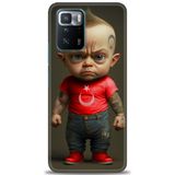 Phoenix Cep Kılıf HD Baskılı Kılıf + SERAMİK TAM KAPLAYAN EKRAN KORUYUCU 244 Siyah - Kahverengi Xiaomi Poco X3 GT ile uyumlu