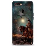 Phoenix Cep Kılıf HD Baskılı Kılıf + SERAMİK TAM KAPLAYAN EKRAN KORUYUCU 25 Siyah - Altın Oppo AX7 ile uyumlu