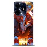 Phoenix Cep Kılıf HD Baskılı Kılıf + SERAMİK TAM KAPLAYAN EKRAN KORUYUCU 252 Beyaz - Pembe Tecno Spark 10 Pro ile uyumlu