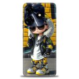Phoenix Cep Kılıf HD Baskılı Kılıf + SERAMİK TAM KAPLAYAN EKRAN KORUYUCU 255 Beyaz - Taba Tecno Spark 10 Pro ile uyumlu