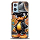 Phoenix Cep Kılıf HD Baskılı Kılıf + SERAMİK TAM KAPLAYAN EKRAN KORUYUCU 256 Beyaz - Kırmızı Oppo A96 4G ile uyumlu
