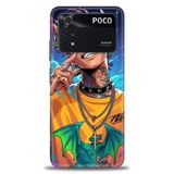 Phoenix Cep Kılıf HD Baskılı Kılıf + SERAMİK TAM KAPLAYAN EKRAN KORUYUCU 259 Beyaz - Turkuaz - Fuşya Xiaomi Poco M4 Pro 4G ile uyumlu