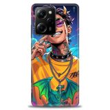 Phoenix Cep Kılıf HD Baskılı Kılıf + SERAMİK TAM KAPLAYAN EKRAN KORUYUCU 259 Siyah - Gold Xiaomi Poco X5 Pro 5G ile uyumlu