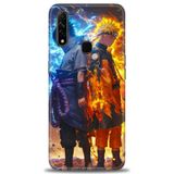 Phoenix Cep Kılıf HD Baskılı Kılıf + SERAMİK TAM KAPLAYAN EKRAN KORUYUCU 260 Beyaz - Gri Oppo A31 ile uyumlu