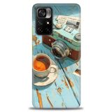 Phoenix Cep Kılıf HD Baskılı Kılıf + SERAMİK TAM KAPLAYAN EKRAN KORUYUCU 269 Siyah - Gold Xiaomi Poco M4 Pro 5G ile uyumlu