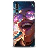 Phoenix Cep Kılıf HD Baskılı Kılıf + SERAMİK TAM KAPLAYAN EKRAN KORUYUCU 273 Beyaz - Sarı Huawei P20 Pro ile uyumlu