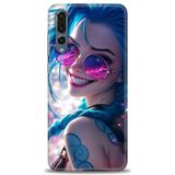 Phoenix Cep Kılıf HD Baskılı Kılıf + SERAMİK TAM KAPLAYAN EKRAN KORUYUCU 274 Beyaz - Siyah Huawei P20 Pro ile uyumlu