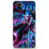 Phoenix Cep Kılıf HD Baskılı Kılıf + SERAMİK TAM KAPLAYAN EKRAN KORUYUCU 280 Siyah - Gri Oppo AX7 ile uyumlu