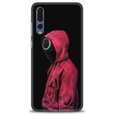 Phoenix Cep Kılıf HD Baskılı Kılıf + SERAMİK TAM KAPLAYAN EKRAN KORUYUCU 282 Beyaz Desenli Huawei P20 Pro ile uyumlu