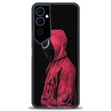 Phoenix Cep Kılıf HD Baskılı Kılıf + SERAMİK TAM KAPLAYAN EKRAN KORUYUCU 282 Beyaz Desenli Tecno Pova Neo 2 ile uyumlu
